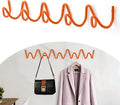 Coat Rack Wall Mount, Creative Wave Wall Hooks 20KG Capacity, Easy Installation by Bumtosc