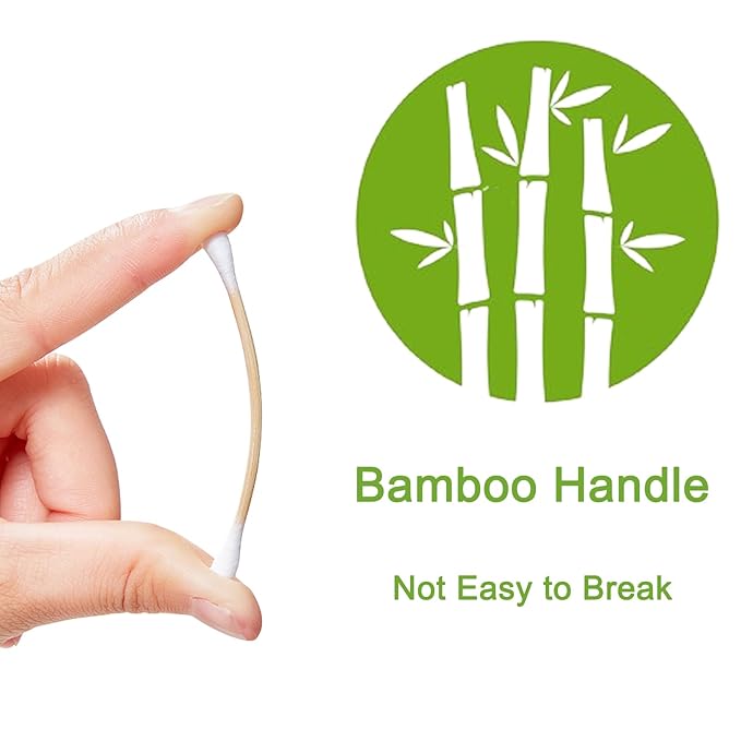Egaageoi 1000 Count Bamboo Cotton Swabs - Image 5