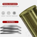 9L/2.4Gal Antique Bronze Bathroom Trash Can, Small Flip Garbage Can - Image 4