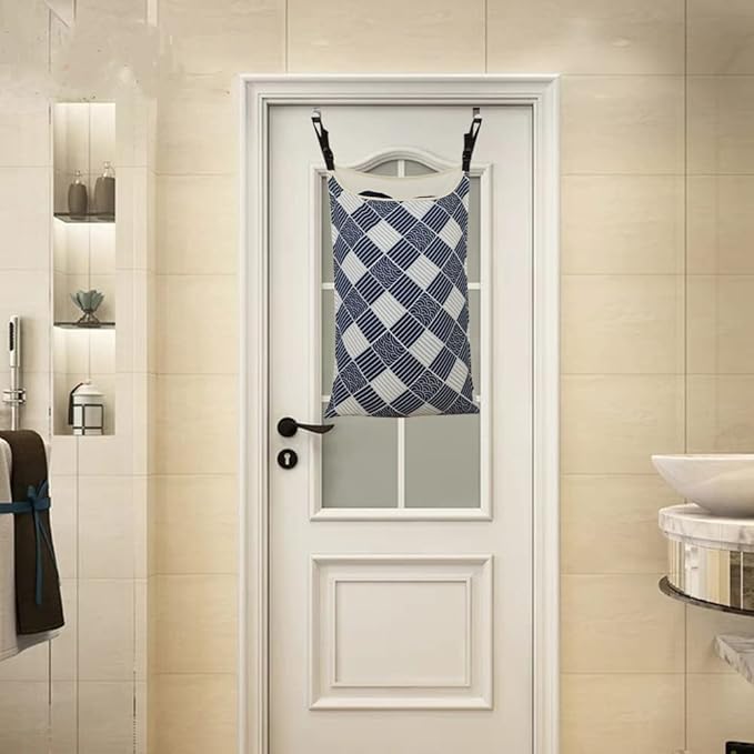 Adjustable Space Saving Door Hanging Laundry Hamper Bag Dorm Laundry Bag - Image 5