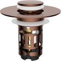 Hibbent Upgraded 3 in 1 Bathroom Sink Drain Strainer, Universal Pop Up Stopper by Hibbent