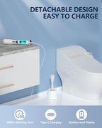 Leebein Electric Toilet Brush and Holder Set, Electric Toilet Bowl Scrubber Kit - Image 6