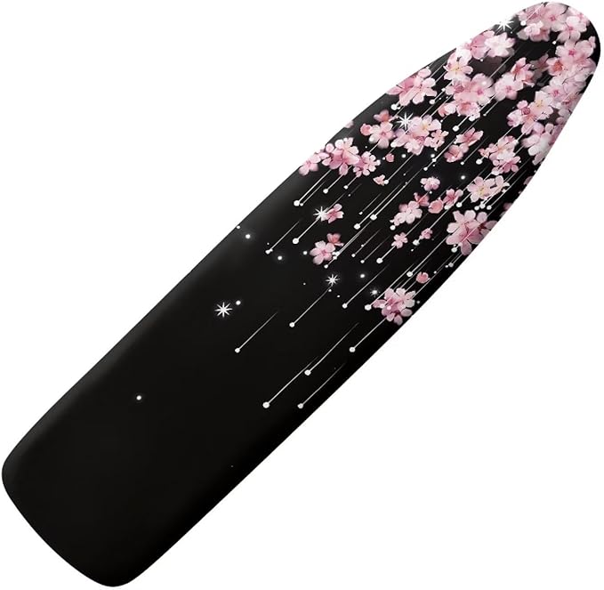Ironing Board Cover, Soft Durable Elastic Edge & Hook and Loop Fasteners Stain by Tomeusey