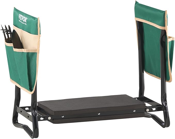 VEVOR Garden Kneeler and Seat, 330 lbs Load Capacity, 8" EVA Wide Pad, Foldable Garden Stool, Kneeling Bench for Gardening with Tool Bag, Gifts for Women, Grandparents, Seniors, Mom and Dad - Image 12