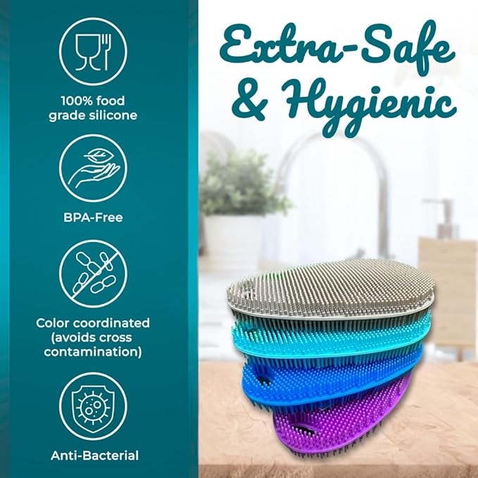 Food Grade Silicone Dish Scrubber - Image 2