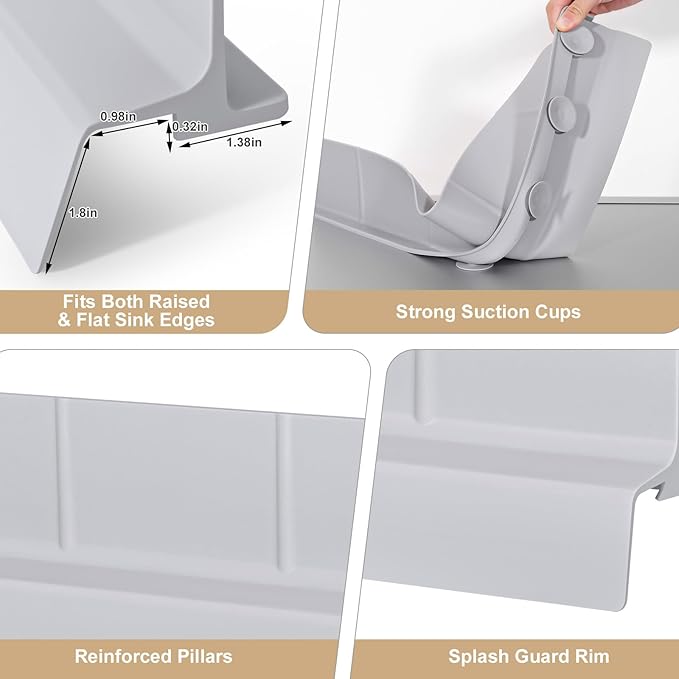 Sink Splash Guard, Non-slip - Image 5