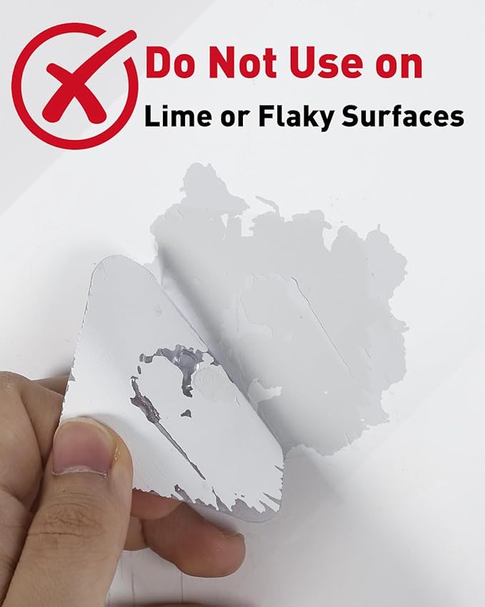 Uniclife 10 Pcs Self Adhesive Picture Hooks 40 lbs Load No Drill Screw Stickers - Image 2