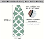 Nuxovilar Green Geometric Pattern Ironing Board Cover, 15 * 54inch, Fits Most - Image 4