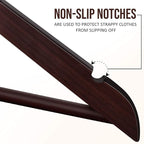 Utopia Home Premium Wooden Hangers 30 Pack - Image 4