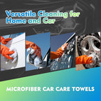 HOMEXCEL White Microfiber Cleaning Cloth 6 Pack 12.5 x 12.5 inch Microfiber - Image 4