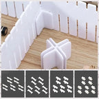 22 Pack Drawer Divider Clips Holder Plastic Mount Fixing Buckle Corner Angle - Image 7