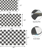 Checkered Dish Drying Mat for Kitchen Counter, Absorbent Non-Slip Coffee Mat - Image 2