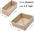 Drawer Organizer Set of 4 Light Grey - Image 2