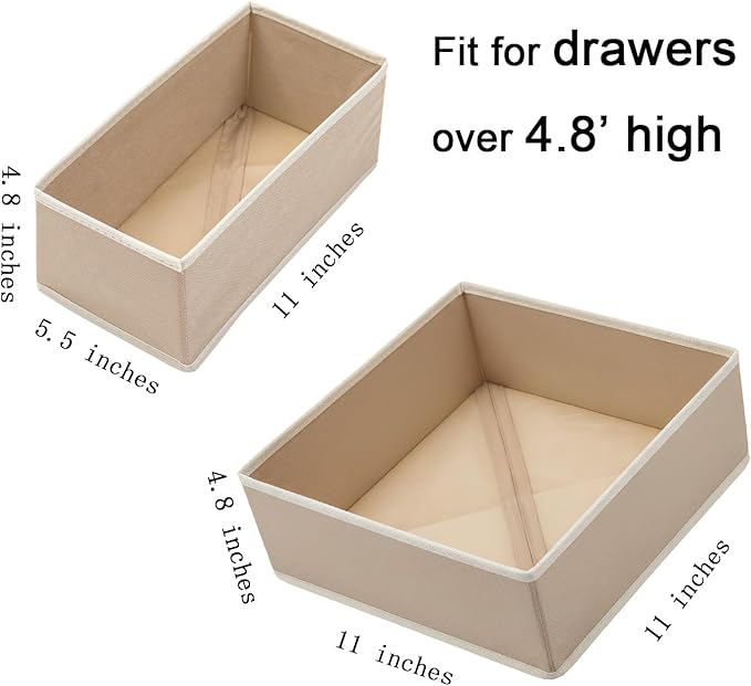Drawer Organizer Set of 4 Light Grey - Image 2