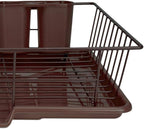 Sweet Home Collection Metal Dish Rack Drainer 3 Piece Set - Image 3