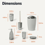 Amazon Basics 6-Piece Bathroom Accessory Set - Image 5