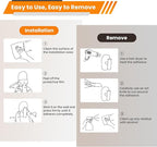 Silver Adhesive Hooks Heavy Duty, Wall Hooks - Image 7