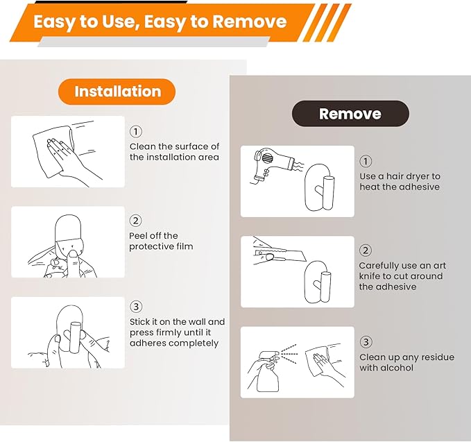 Silver Adhesive Hooks Heavy Duty, Wall Hooks - Image 7