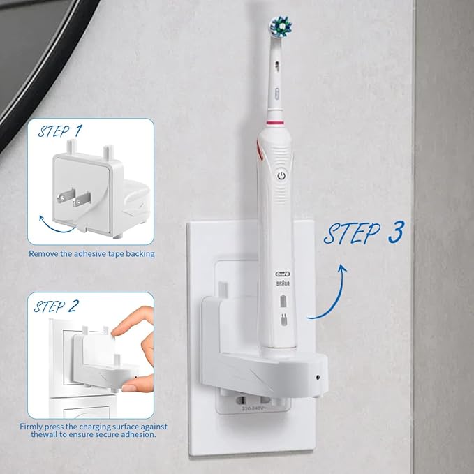 Wall Charger Base for Oral B Braun Electric Toothbrush, Wireless Wall Mount - Image 4