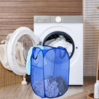 Mesh Laundry Hamper, Pop Up Laundry Basket, Collapsible Clothes Storage Bin - Image 3