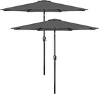 Simple Deluxe 9' Patio Umbrella Outdoor Table Market Yard Umbrella with Push Button Tilt/Crank by SimpleDeluxe