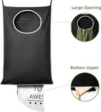 KEEPJOY XL Black Door Hanging Laundry Hamper, 36.5" x 22.5" Large Capacity - Image 4
