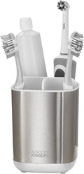 Joseph Joseph EasyStore Stainless-Steel Toothbrush Holder Bathroom Storage by JosephJoseph