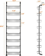 MIAOLI Over the Door Pantry Organizers and Storage, 8-Tier Spice Rack, Home & - Image 3