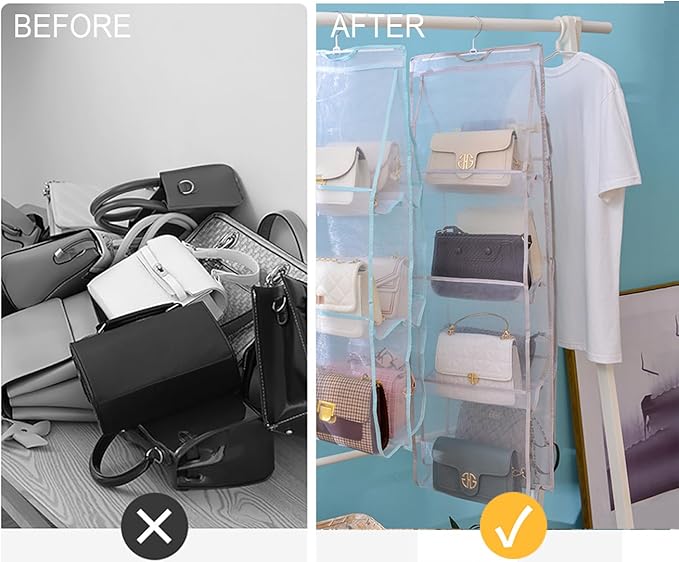 AARAINBOW 1 Pack Hanging Handbag Purse Organizer - Image 7