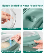 20-50 Lbs Food Storage Containers, Collapsible Rice Container - Image 3