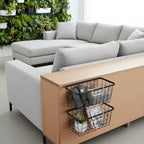2 Pack Hanging Wall Basket Organizer Over the Cabinet Door Wire Baskets - Image 6