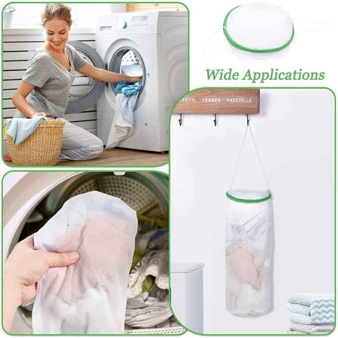 Boao Sock Laundry Bag with Mesh & Zipper - Image 8