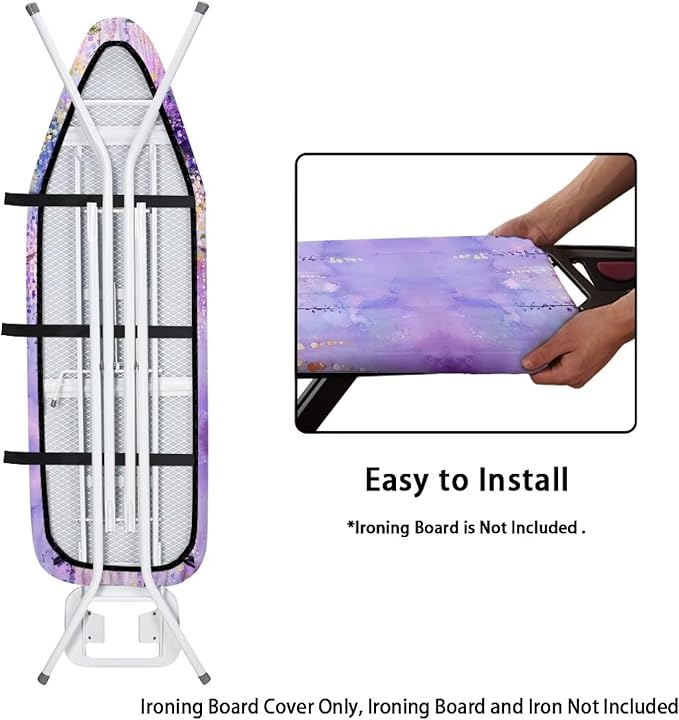 Heavy Duty Ironing Board Cover and Pad Thick Stain Resistant Padding Scorch & - Image 4