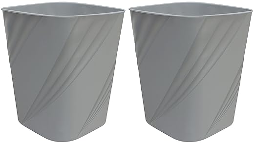 DAJITRE Small Plastic Trash Can Wastebasket Recycling Bin by DAJITRE
