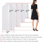 Garment Bag Covers 24''X54'' Lightweight White PEVA Breathable Bags - Image 3