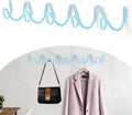 Coat Rack Wall Mount, Creative Wave Wall Hooks 20KG Capacity, Easy Installation by Bumtosc
