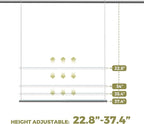 Hanging Closet Rod, 17-29In Adjustable Width and Up to 37In Height Adjustable - Image 4