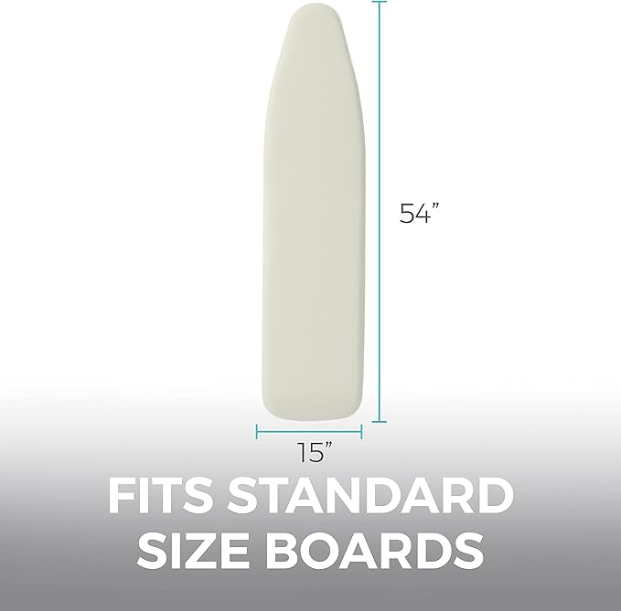 HOME GENIE Ironing Board Cover, Extra Thick Padding, Scorch Resistant Silicone - Image 8