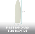 HOME GENIE Ironing Board Cover, Extra Thick Padding, Scorch Resistant Silicone - Image 8