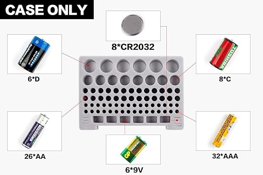Battery Organizer Storage Box, Garage Storage Containers Case Holder - Image 2