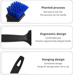 Car Carpet Cleaning Brush, Wheel Hub Scrub Brush Floor Mat Cleaning Brush - Image 3