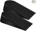 Big Door Stopper 2 Packs, Heavy Duty Wedge Rubber Door Stop Works on All Floor by Talkfun