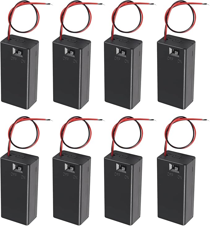 8pcs 9V Battery Holder 9V Battery Holder by AEDIKO