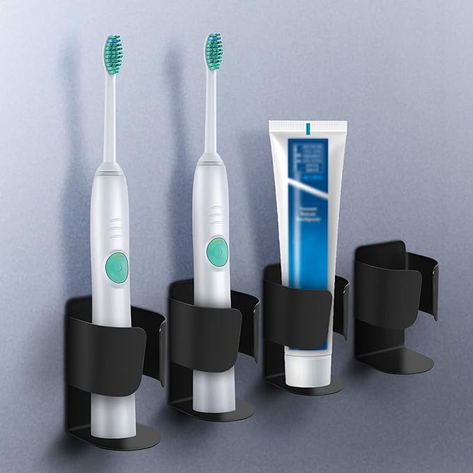 Electric Toothbrush Holder Wall Mount, 304 Stainless Steel Self-Adhesive - Image 7