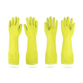 Mamison 2 Pairs Reusable Waterproof Household Dishwashing Cleaning Rubber Gloves by QualityKitchenandHome