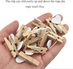 HAHIYO Heart Painted Mini Wooden Clothespin Clip Photo Paper Holders 1.38inch - Image 5