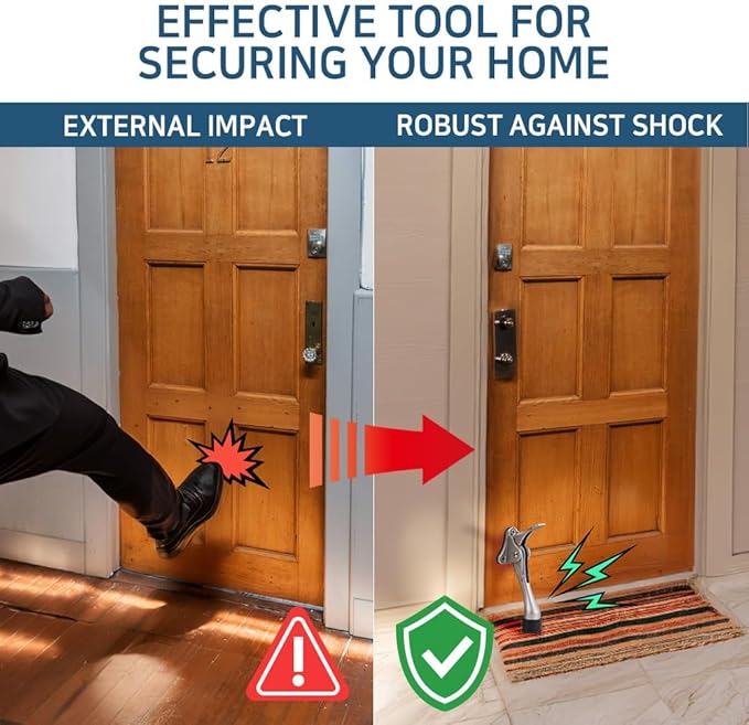 One Touch Kickdown Door Stopper, Door Holder, Heavy Duty Door Stops, Bottom of - Image 9