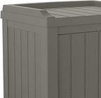 Suncast Outdoor Storage Box - 22 Gallon Stone Gray Resin Outdoor Deck Box with Seat, Weatherproof Patio Storage Bin Container for Keeping Cushions, Tools, & Towels for Pool, Yard, & Garden - Image 6
