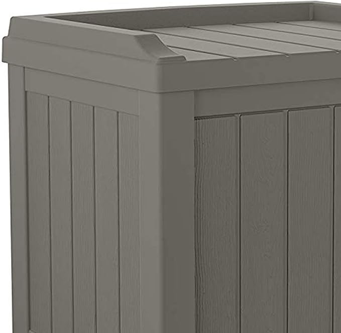 Suncast Outdoor Storage Box - 22 Gallon Stone Gray Resin Outdoor Deck Box with Seat, Weatherproof Patio Storage Bin Container for Keeping Cushions, Tools, & Towels for Pool, Yard, & Garden - Image 6