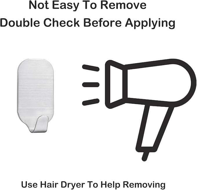 Small Self Adhesive Hooks for Hanging Heavy Duty Stick On Hooks for Wall Sticky - Image 7